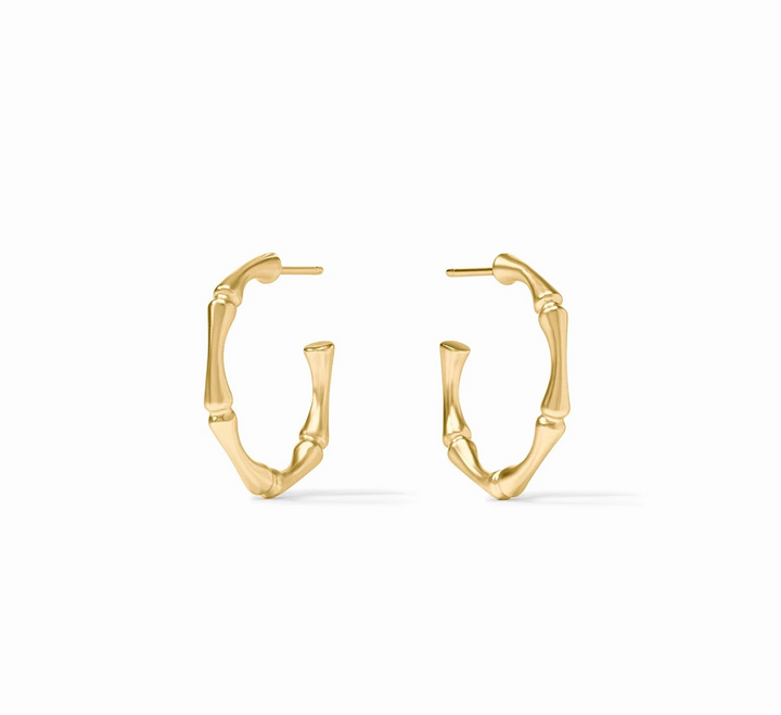 Bamboo Hoop Earrings