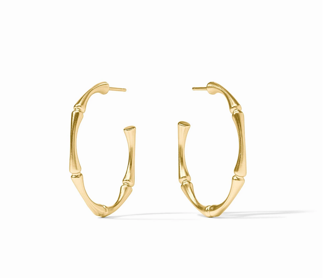 Bamboo Hoop Earrings