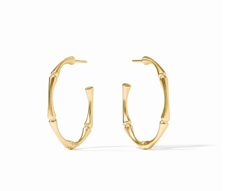 Bamboo Hoop Earrings