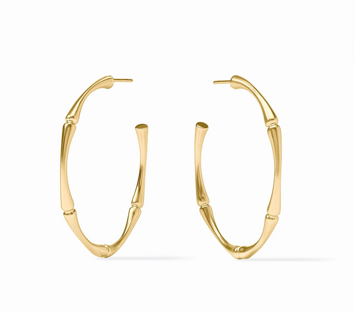 Bamboo Hoop Earrings