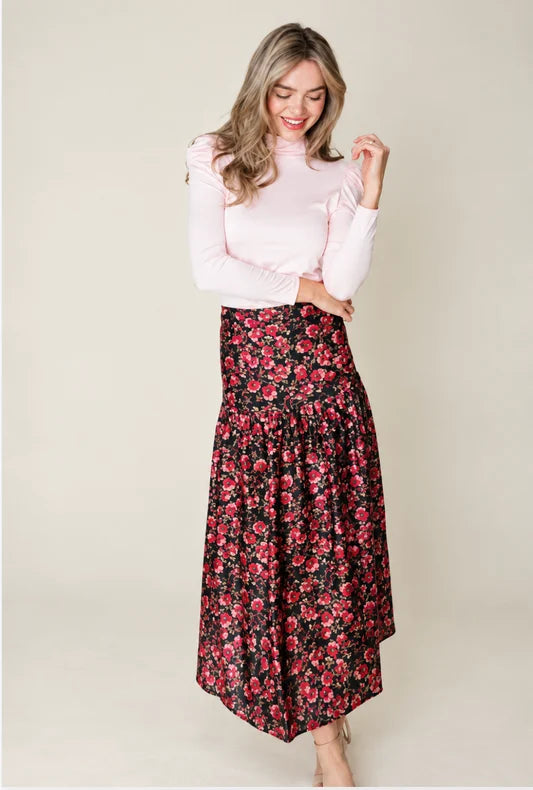 Monroe Skirt in Sakura Floral