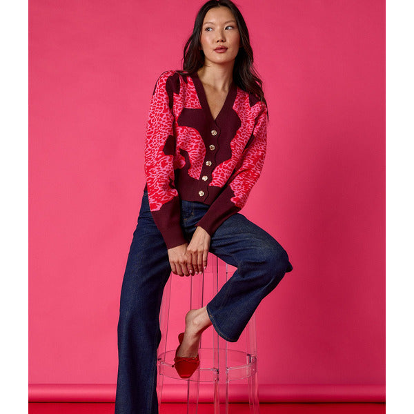 Jude Cardigan in Catwalk Pink