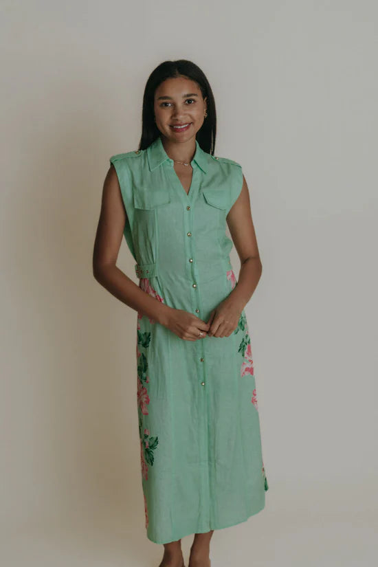 Hillary Dress - Pink Hibiscus