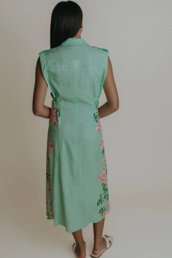 Hillary Dress - Pink Hibiscus