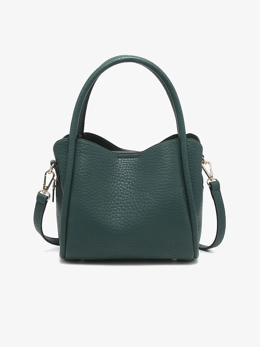 Ruby 3 Compartment Satchel in Peacock
