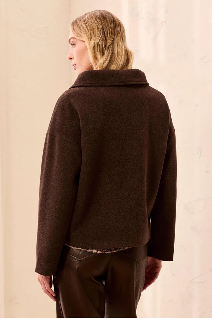 Lofty Chic Funnel Neck Jacket