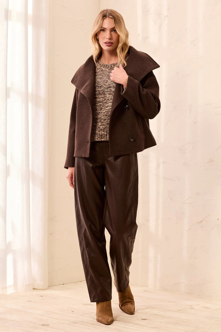 Lofty Chic Funnel Neck Jacket