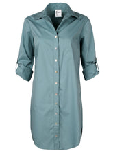 Alex Shirt Dress - Fog Blue