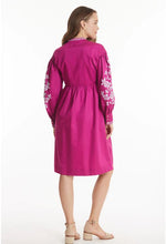 Carter Embroidered Dress - Bougainvillea
