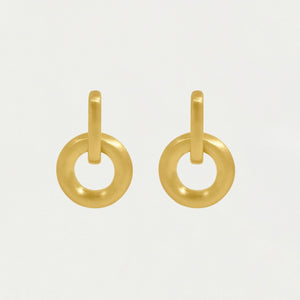 Gold Linear Mini Drop Earring