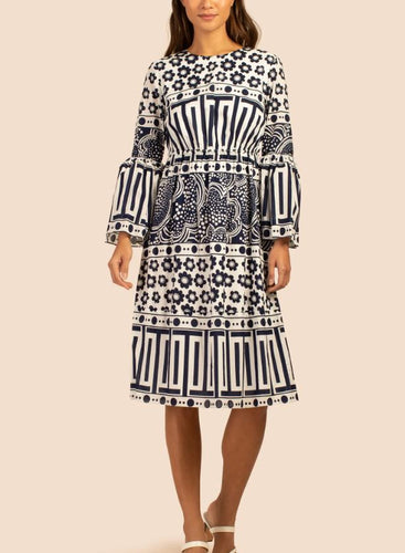 Fondulac Dress - Ink/Whitewash