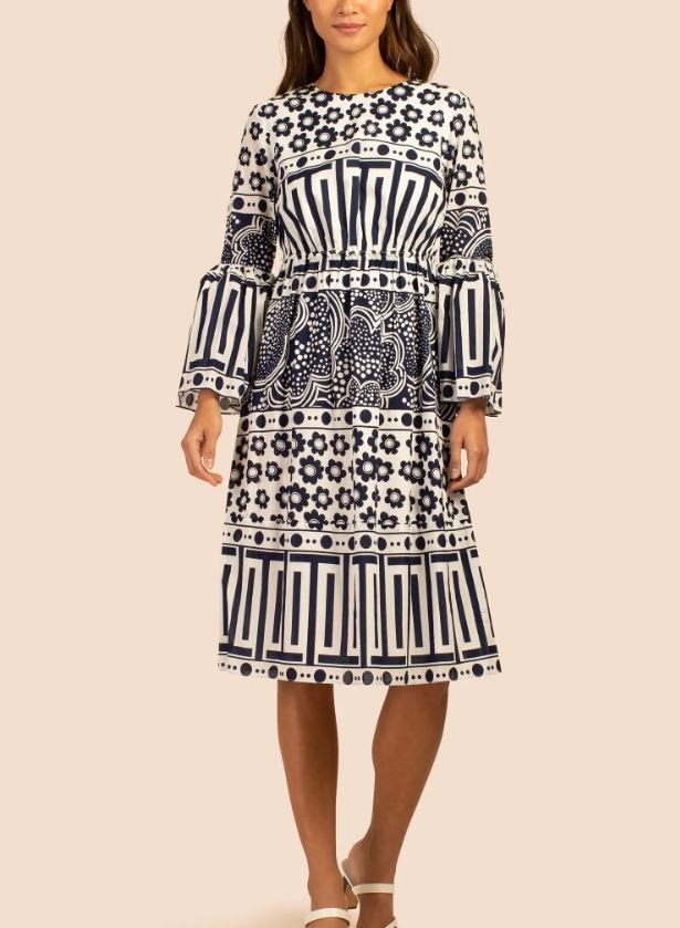 Fondulac Dress - Ink/Whitewash
