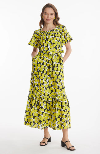 Erin Linen Off Shoulder Maxi - Multi