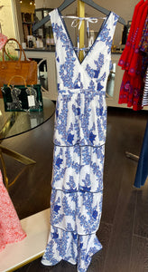 Cecile Dress - Bougainvillea Blue
