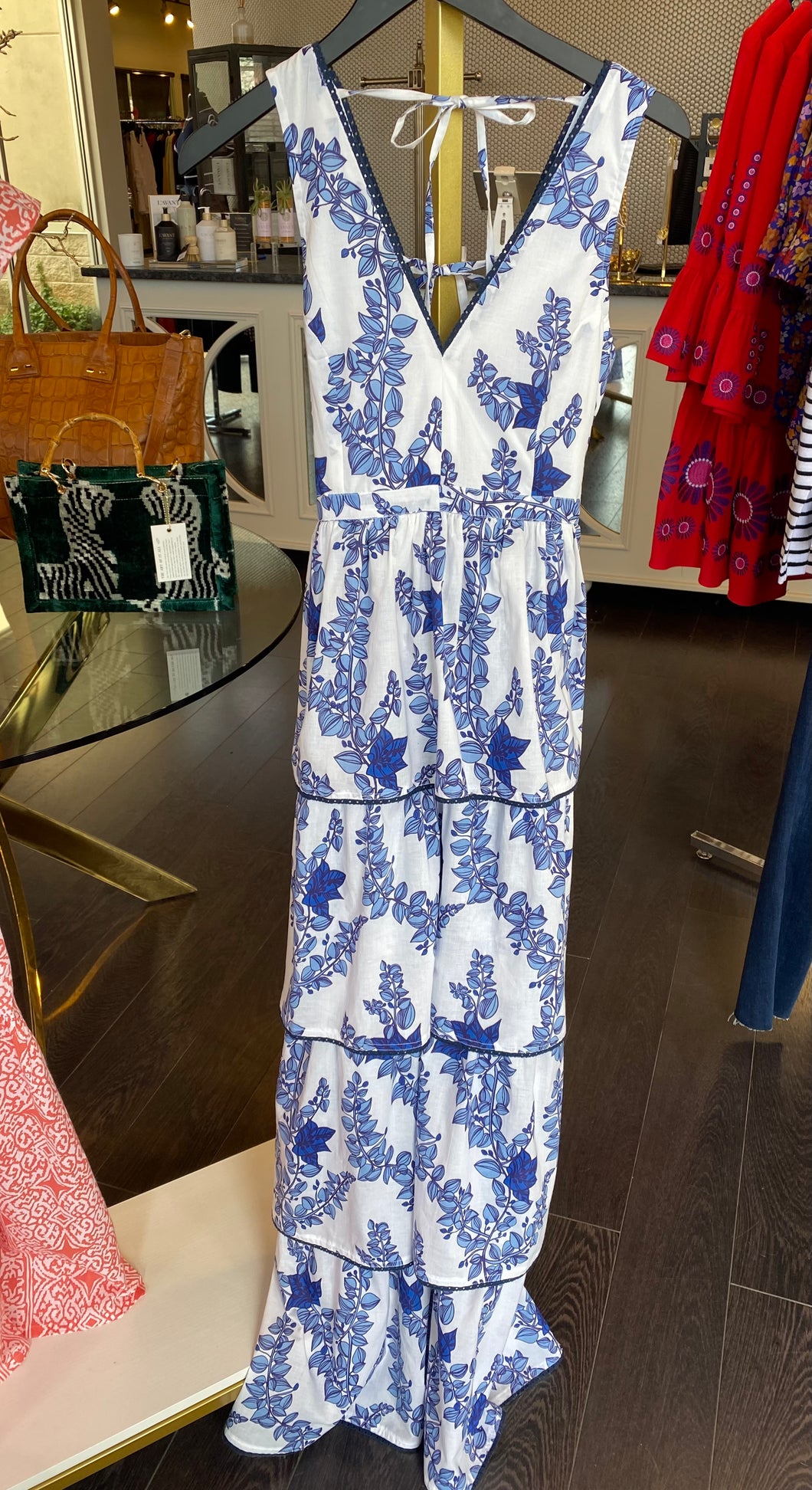 Cecile Dress - Bougainvillea Blue