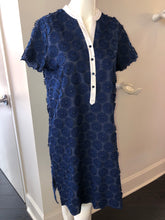 Dani Embroidery Flowers Dress - Navy