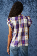 Merrit Top - Metallic Madras