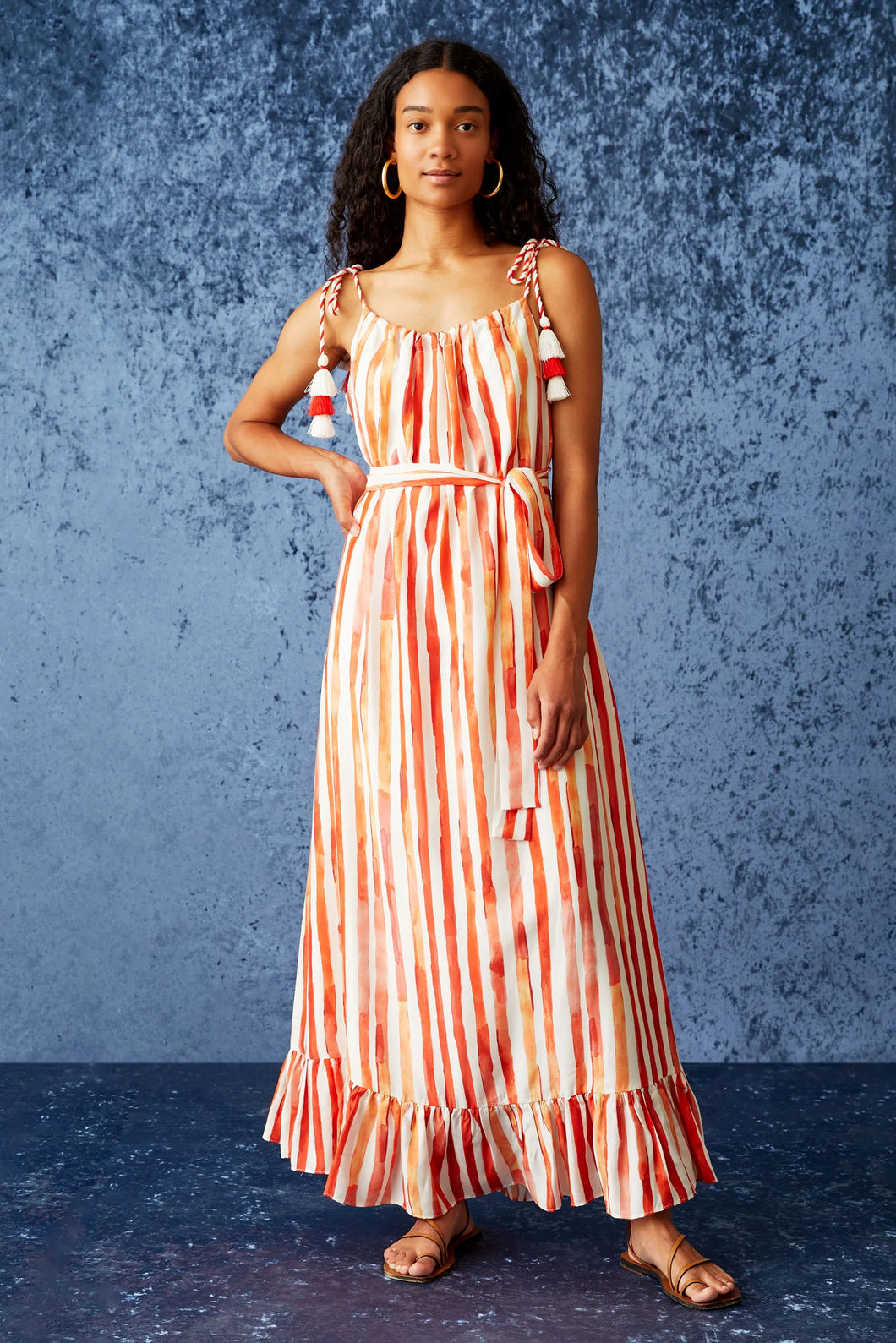 Yulia Dress - Grapefruit Cabana