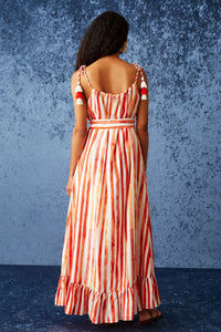 Yulia Dress - Grapefruit Cabana