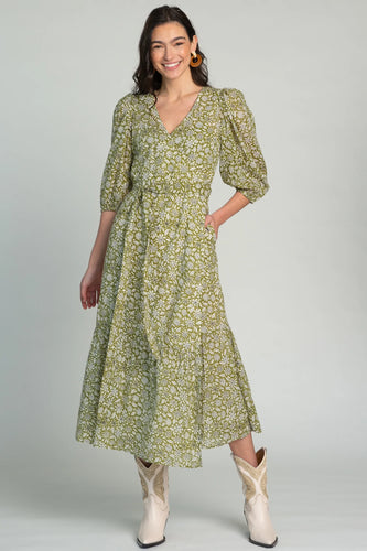 Claire Dress - Bandana Moss