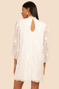 Palm Colony Dress - Whitewash