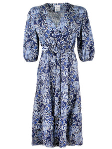 Aerin Blue Iris Maxi Dress - Blue/White